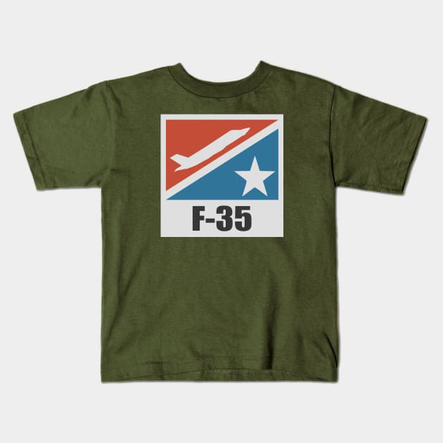 F-35 Lightning 2 Kids T-Shirt by TCP